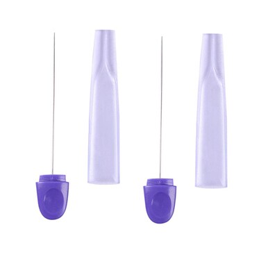 2 Pieces Stainless Steel Reusable Cake Testing Needles Probe Skewer Pin Needle for Kitchen Home Bakery Tools with Transparent Cover