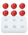 Liobelon 6 Cavity Cherry Silicone Mold, Artificial Fruit Silicone Mold Cherry-Shaped Chocolate Mould, 3d Simulation Cherry Fondant Molds, Christmas Candle Mold Cake Decorating Tool