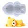Guratapa 3D Sleeping Bear Doll Silicone Molds for DIY Fondant Candy Making Chocolate Mold Desserts Ice Cube Gum Clay Biscuit Plaster Resin Cupcake Topper Cake Decor Moulds