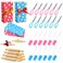 Glimin 48 Pcs Kids Mini Baking Sets for Real Cooking Games Prize Party Favors, with Spatula, Rolling Pin, Whisk, Gift Bags for Baking Cooking Party Class