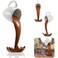 Jetec Floating Spilling Coffee Cup Magic Pouring Splash Cafe Novelty Funny Coffee Cup Sculpture Art Decoration for Home Decor Coffee Lover (Brown Floating)