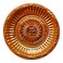 BHAVICREATION Cooper Plate Copper Puja Thali 8 x 8 inch Om Symbol Puja Thali for Temple Puja Pooja (Medium Size)