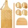 3 Pieces Gnocchi Board Garganelli Pasta Board Garganelli Board Gnocchi Pasta Board Set with Roller and Cutter for Pasta Maker Pasta Board Gnocchi Roller Kitchen Gift Ideas (Delicate Style)