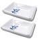 Needzo Melamine White Soy Sause Dish and Condiment Dipping Bowls, Chawanmushi Bowl Dip Containers for Condiments and Sauces, Pack of 2, 3.75 Inches