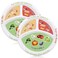 Diabetic Portion Control Plate Divided Plates for Adults with Protein, Carbs and Vegetables Diet Plate Portion Size Dishes Nutrition Plate for Balanced Eating Kitchen Food Serving(2 Pack)