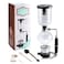 Amarine Made 5-Cup Siphon Coffee Maker, Tabletop Siphon Coffee Maker, Glass Siphon Vacuum Coffee Maker, 16 Ounce, Clear with Alcohol Burner (TCA-5)
