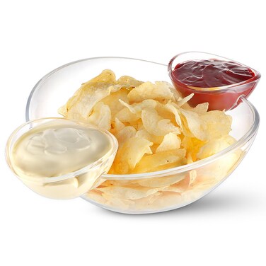 MOLIGOU Chip and Dip Bowl Set, Chip Serving Bowl for Parties, Chips and Dip Serving Dish