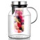 Glass Fruit Infuser Water Pitcher with Removable Lid, High Heat Resistance Infusion Pitcher for Hot/Cold Water, Flavor-Infused Beverage &amp; Iced Tea - 2 Qt