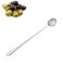 Long Handle Olive Spoon Strainer,Cherry Spoon With Drain Hole,Small Jar Pickle Pick Serving Scoop
