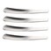 SHOWERORO 4Pcs Stainless Steel Spoons Kitchen Spoons Breakfast Spoons Ideal for Desserts and Serving and Stylish Design