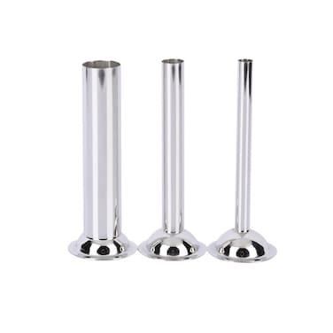 Stainless Steel Sausage Stuffing Tubes, MIATTCLD Grinder Stuffer Tubes Sausage Stuffer Funnels Replacement, Sausage Stuffer Filling Tube for Size 5 Meat Grinder Food Grinder, 3 Sizes