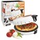 MasterChef Electric 12" Pizza Maker- Cook Homemade Calzones, Quesadillas &amp; Cookies! Rotating Nonstick Plate for Even Baking- Adjustable Temp Control for Crispy Crust- Indoor or Outdoor Parties &amp; Gifts