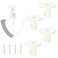 4 Pcs Stand Mixer Attachment Holders Kitchen Accessory Organizer Compatible with Kitchenaid Mixer Attachments,With Screw