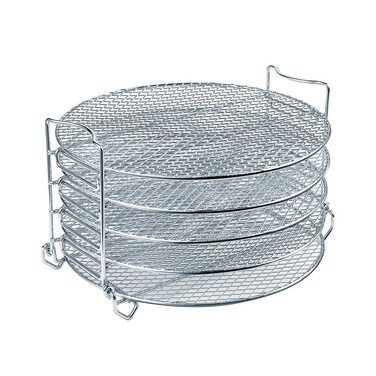 Dehydrator Rack For Ninja Foodi Accesories, Pressure Cooker and Air Fryer 6.5 Quart &amp; 8 Quart - Stainless Steel Cooker Rack With Five Stackable Layers