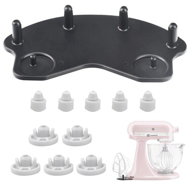Stand Mixer Attachment Holders, Compatible with Kitchenaid Mixer &amp; KitchenAid Flat Beater, Kitchen Accessory Organizer, Accessories for Storing Dough Hooks,Flat &amp; Flex Edge Beater