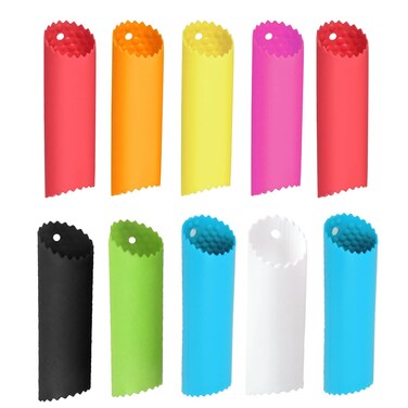 Garlic Peeler Set, 10 Pieces Silicone Garlic Roller Garlic Peeler Tube Easy Garlic Peeled Tool Skin Remover Roller Keeper Convenient for Kitchen Use
