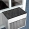 Air Conditioner Drip Cushion Black Rain Cover Comes with Strong Magnetic Support, which is Used to Stop The Movement of The Window Unit and Stop The Noise of rain