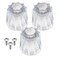 NQEUEPN 3-Piece Shower Knob Replacements, Universal Clear Acrylic Plastic Hot/Cold/Diverter Shower Knobs Compatible with Price Pfister Contessa &amp; Windsor Bathtub Shower Faucet Handle