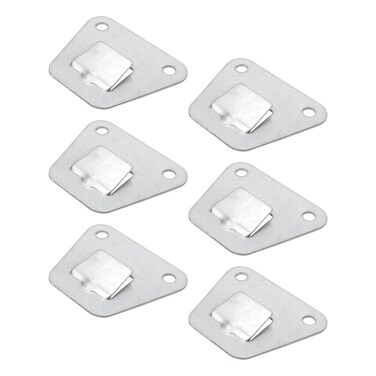 Crapyt 6 PCS Wall Fan Mounting Bracket Wall Fan Support Hook Kit Support Hook for Wall-Mount Fan for Wall-Mount Fan and Range Hood 2.91"&times;2.36