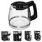 12-Cup Replacement Coffee Carafe Compatible with Hamilton Beach Coffee maker Pot 49902, 49915, 49905C, CM4309, 49317, 49467, 49611, 49904, 49934, 46230, 46290, 46293, 46294, 46299