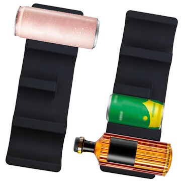 Auswalar 2 Pack Foldable Silicone Wine Bottle Holder Stacking Mat Wine Holder Rack for Beer Cans Soda Can Rack