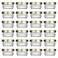 Caviar Line Small Mini Glass Jars With Tin Lids - 24 pcs x 1 oz / 28 g &ndash; All Purpose Empty Storage Jars