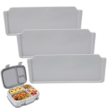 Axlksia 3 Pcs Silicone Lunch Box Dividers Compatible with Bentgo Fresh, Replacement Bento Box Dividers for Bentgo Modern &amp; Pop Models, Lunch box Accessories Insert Divider for Bentgo Adult LunchBox