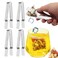 4 Pack Stainless Steel Tea Bag Tongs Metal Non-Slip Tea Bag Squeezer Grabber Tongs Tea Bag Holder Strainer Clip Kitchen Bar Tools for Tea Bag Ice Cube Sugar Lemon Slice
