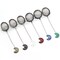 5 Pcs Tea Filter Stainless Steel with Moon Crystal Energy Stone Tea Strainers with Fine Mesh Extend Chain Hook Tea Ball Infuser for Loose Tea Leaves Spices Seasonings