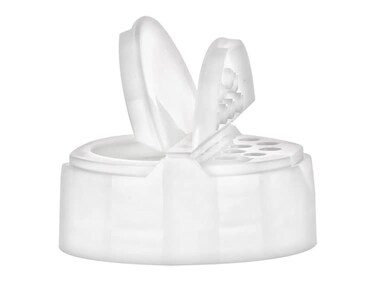 Nakpunar 12 pcs White Spice Caps for 4 oz Ball Miniature Mason Jars - Pour and Shake style with seal