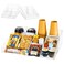 Lineshading 2 Pcs Acrylic Coffee Station Organizer for Countertop Coffee and Tea Condiment Storage Organizer with 9 Compartments Totally Coffee Bar Accessories for Home Office Breakroom, 2 in 1 Design