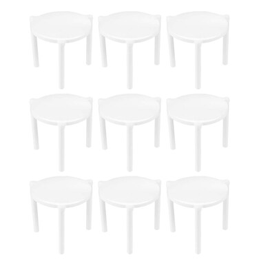 Toyvian 100pcs Pizza Saver Stand White Plastic Pizza Tripod Stack for Restaurant Container Pizza boxes