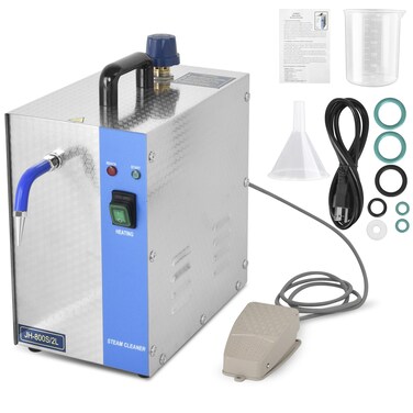 Jewelry Steam Cleaner Machine, 1300W 2L, 304 Stainless Steel with Water Full Alert and Overheat Protection, Eco-Friendly, Ideal for Cleaning Models, Jewelry, and Parts