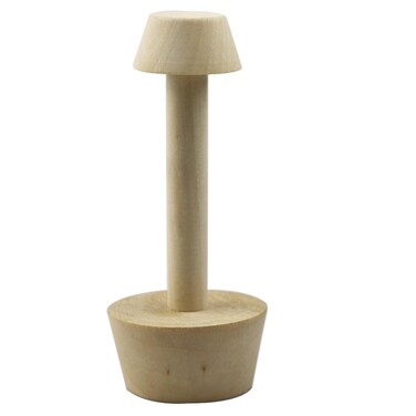 KOOTIPS Wooden Tart Tamper, Double Side Pie Pastry Dough Tamper, Egg Tart Pan Mold DIY Cake Pastry Baking Tool for Mini Egg Tart, Cheesecakes, Pasta and Dessert Baking