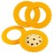 Webake Mini Silicone Pie Shield 4 Pack, Pie Crust Protector Shield for Mini Pie Pans, BPA Free European Food Grade Silicone Pinch Test Passed, Fits Rimmed Pie Dish 5&rdquo; - 6&rdquo; to Protect Edge from Burning