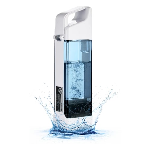 Yoidesu Hydrogen Water Bottle 300ML, Rechargeable SPE PEM Portable Water Ionizer Machine, 3Min Quick Electrolysis, Hydrogen Rich Water Glass Bottle for Exercise Home Health