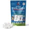 Compressed Towel Tablets - 50 Pack of Compressed Coin Towels 8" x 9" - Disposable Face Towel Wipes - Perfect for Camping, Traveling &amp; Hiking
