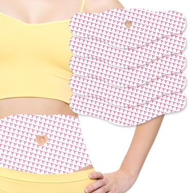 Spa Gelpatch 42&deg;C Body Applicator Tummy Sculpting Wrap for Women &amp; Men Capsaicin All Natural Ingredients Easy to Use Fast Heating Thin Sticker (Corset Patch (Pack of 5)) Ver.37