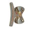 TG,LLC Treasure Gurus Sailboat Cleat Brass Hat Key or Towel Hook