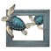 Comfy Hour Ocean Voyage Collection 7" Sea Turtle Coastal Beach Coral Theme Wall Decorative Frame, Polyresin