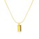 JONAYUOV Titanium Steel Gold Plated Necklace Gold Brick Gold Bars Design Collarbone Women's Dainty Gold Necklace Jewelry Simple Gold Pendant Necklace for Women