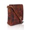 VALENCHI- Genuine Leather Medium Size Crossbody Shoulder bag for Men &amp; Women. (Cognac Vintage)