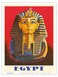 Egypt - Egyptian Pharaoh Tutankhamun (King Tut) - Vintage Travel Poster c.1970s - Master Art Print (Unframed) 9in x 12in