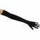 Greatlookz Fashion Matte Satin Opera Length Gloves, Black