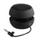 Mini Speaker, Retractable Speaker with USB Charging Cable, 3.5mm Audio Interface Portable Speaker for MP3, MP4, MP5, Mobile Phones, Computers(Black, 12)