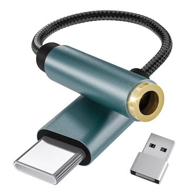 USB C DAC Dongle Amplifier Ultimate Audio Experience USB-C to 3.5mm Audio Adapter with CX31993 Chip Supports Hi-Resolution 32-bit/384kHz Lossless HiFi Music Compatible with Type C Smartphones