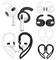 4 Pairs Anti Slip Kit Compatible with AirPods 3rd Gen, Silicone Sport Ear Hooks and 360&deg; Rotation Adjustable Length Outdoor Earhooks Grip Ear Tips Wing Buds Holder for New AirPod 3-4X1