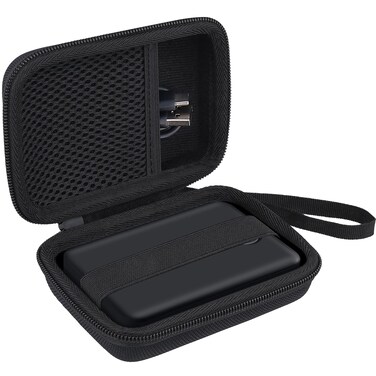 khanka Hard case for ZZI Portable Charger Pocket Size 40000mAh Power Bank/HELLEE Portable Charger with Built in Cable, 15000mAh Power Bank (Case Only).