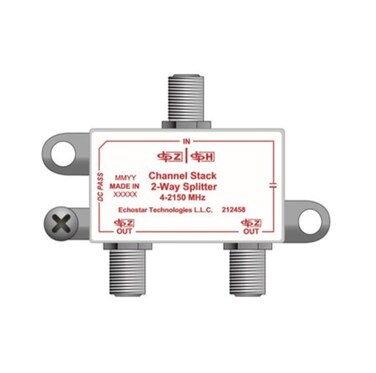 Dish Channel Stack 2-Way Splitter