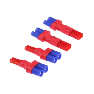 rflaueo 4pcs JST to EC2 Male Female RC Connector Adapter(E87-4)